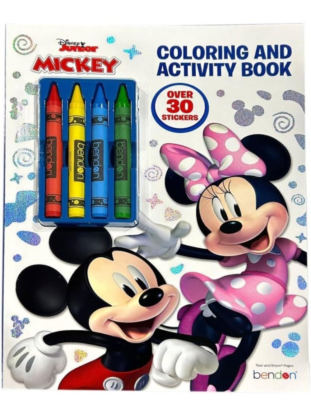 Disney Mickey & Minnie Coloring & Activity Book With Crayons & Stickers